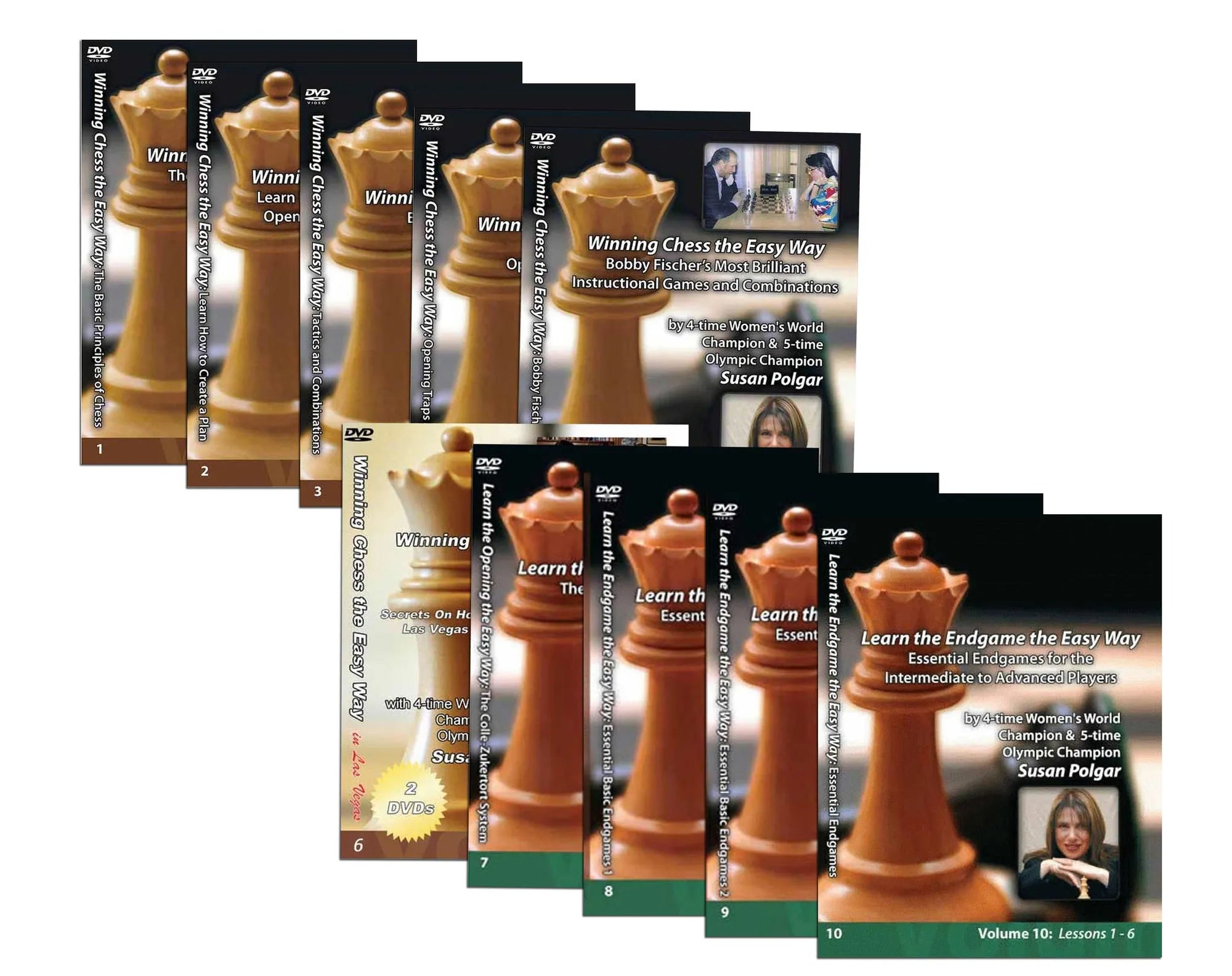 Susan Polgar - Winning Chess the Easy Way, 10 Volume Set DVDs – House ...