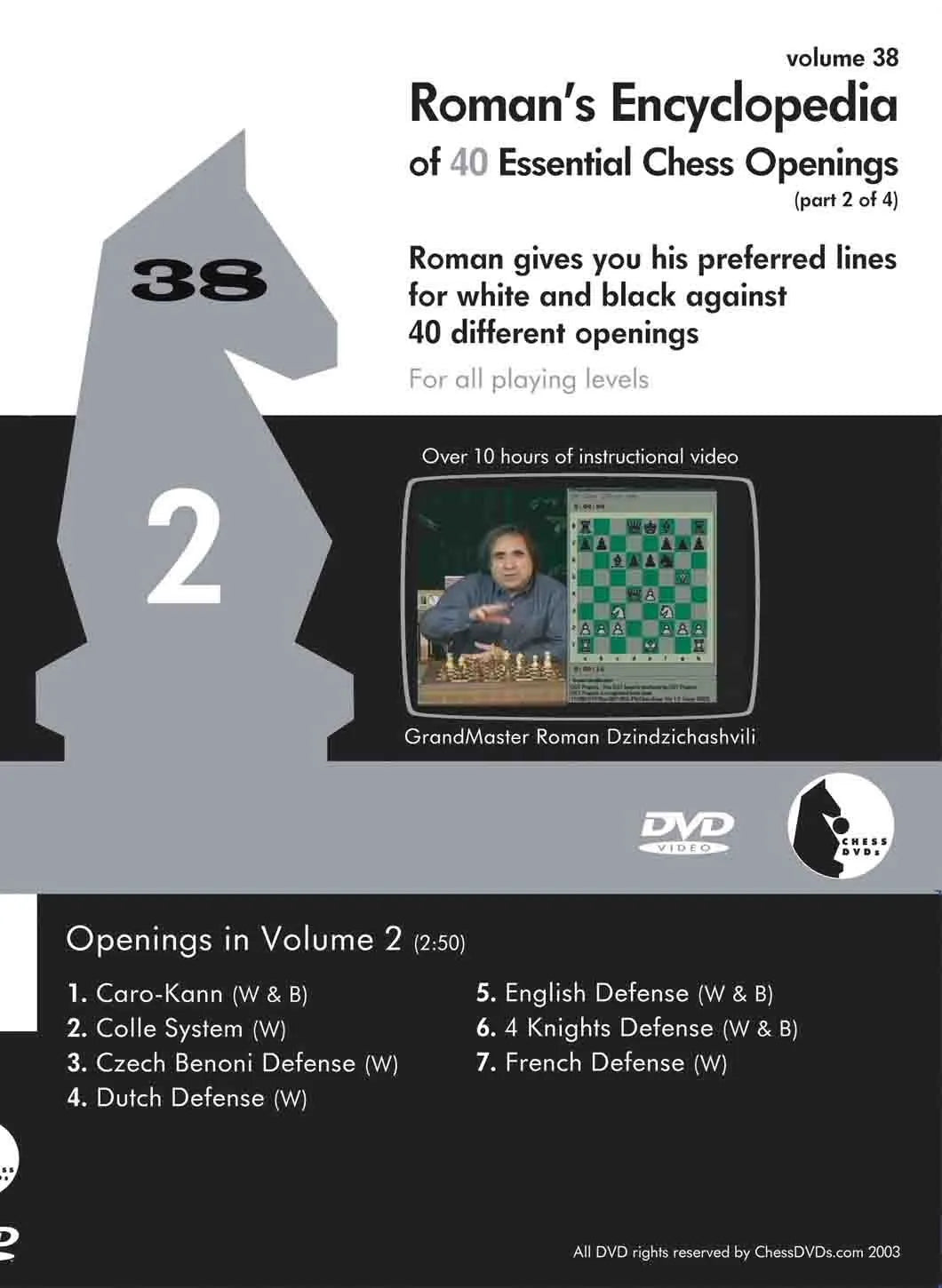 E-DVD ROMAN'S LAB - VOL 38 - Chess Openings – House of Staunton