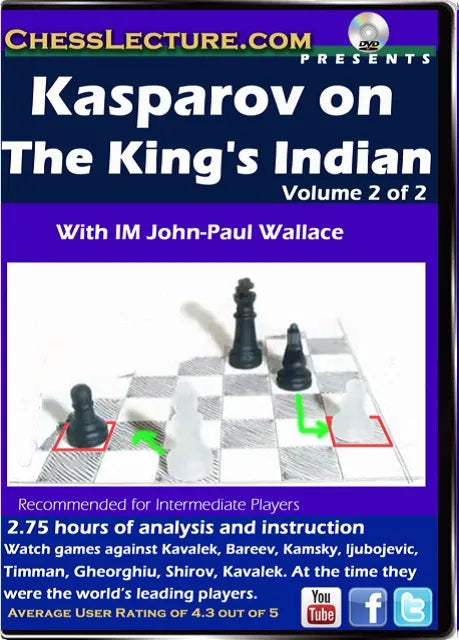 E-DVD - Kasparov on the King’s Indian a 2 DVD Set - Chess Lecture ...