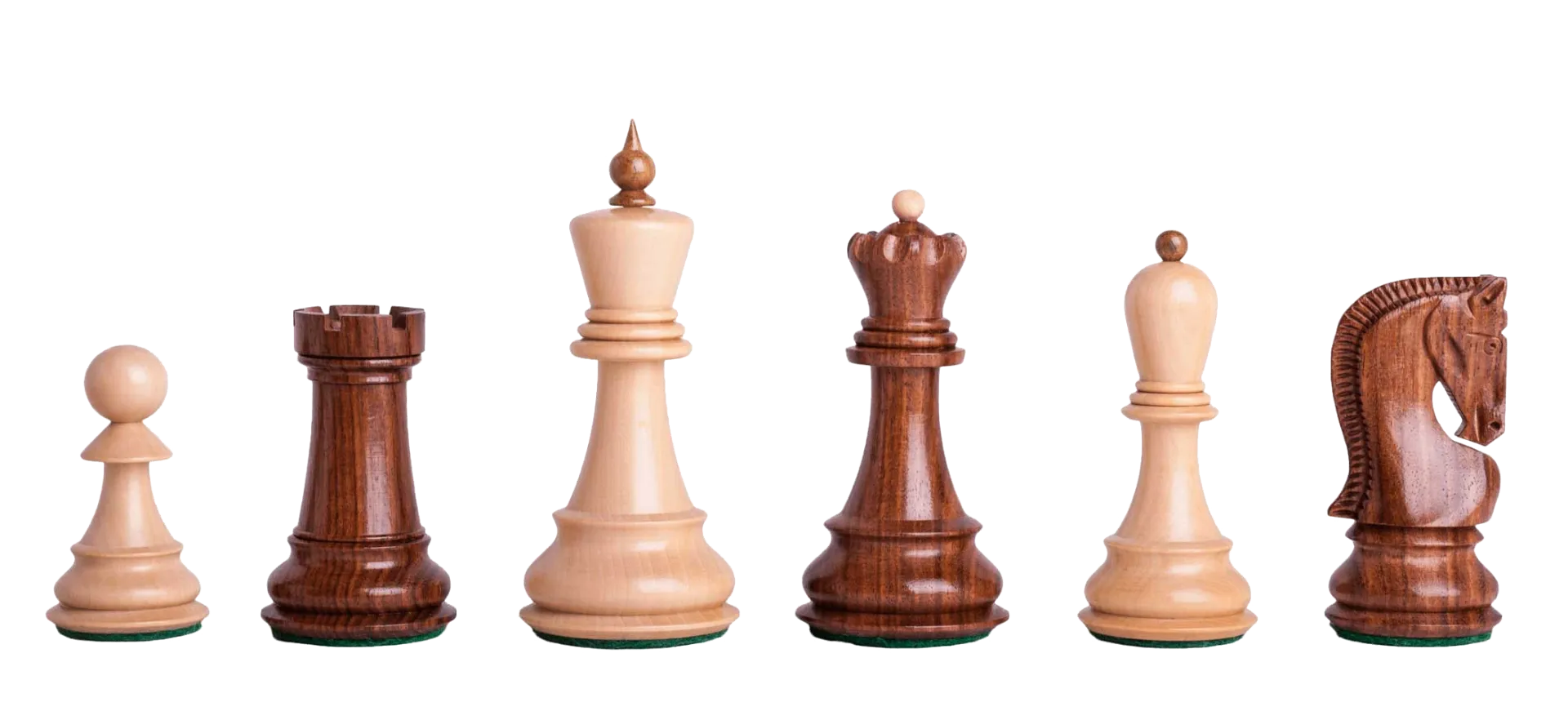 The Zagreb '59 Series Gilded Chess Pieces - 3.875