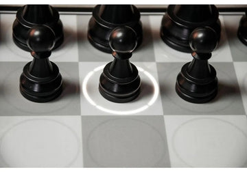 close up of a dgt centaur black pawn