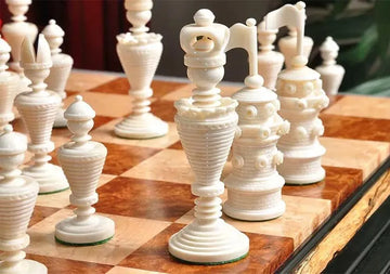 Bone Chess Pieces