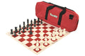 ChessKid Deluxe Chess Set Combination and Triple Weighted Regulation Pieces | Vinyl Chess Board | Deluxe Bag