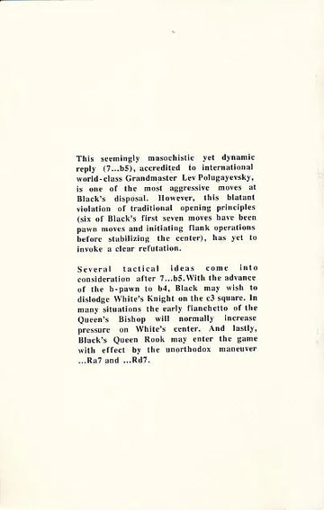 CLEARANCE - The Polugayevsky Variation of the Najdorf Defense