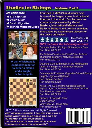 E-DVD Studies in: Bishops - Chess Lecture - Volume 169 - 2 DVDs