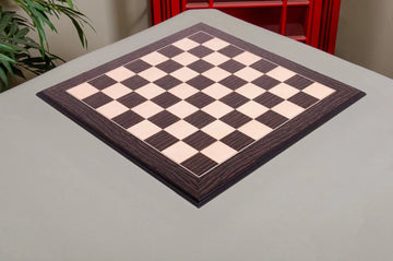 Tiger Ebony and Maple Standard Traditional Chess Board