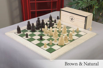 The Isle of Lewis Chess Set, Box, & Board Combination