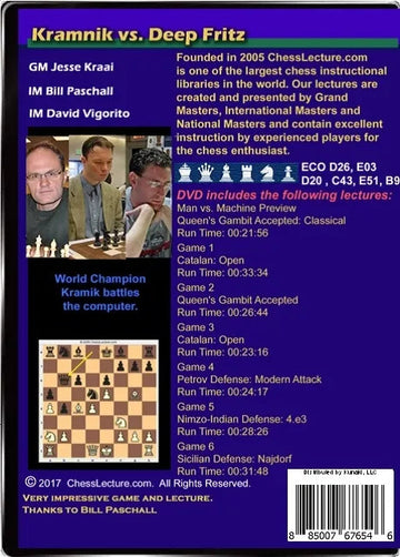 E-DVD Kramnik vs Deep Fritz - Chess Lecture - Volume 168