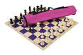 Quiver Chess Set Combination and Triple Weighted Regulation Pieces | Silicone Chess Board | Quiver Bag