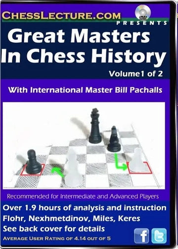 E-DVD Great Masters in Chess History (2 DVD Set) - Chess Lecture - Volume 45