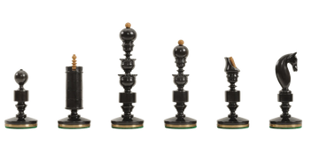 The Camaratta Collection - The Biedermeier Pre-Staunton Vintage Series Luxury Chess Pieces - 4.4
