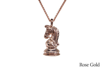 Caissa Collection Chess Pendant Necklace - KNIGHT