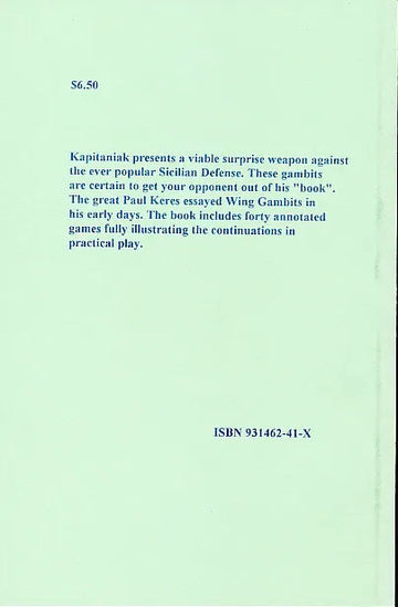 CLEARANCE - Sicilian Defense - Wing Gambits