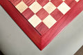 Custom Contemporary Chess Board - Purpleheart / Curly Maple - 2.5