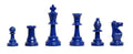 4 Player Chess Set Combination - Single Weighted Regulation Colored Chess Pieces & 4 Player Vinyl Chess Board