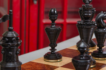 The Anglo-Dutch Reproduction Series Luxury Wood Chess Pieces - 4.75