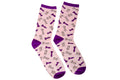 Caissa Collection Pink / Purple Chess Socks
