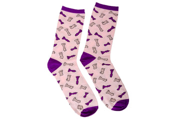 Caissa Collection Pink / Purple Chess Socks