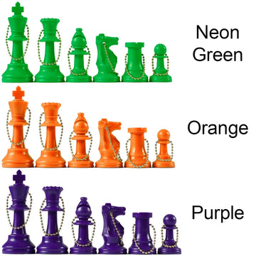 Chess Pieces Keychain Set (17 Pieces)