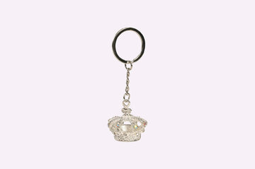 King's Crown Metal Keychain - SILVER