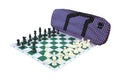 Deluxe Chess Set Combination and Triple Weighted Regulation Pieces | Thin Mousepad Chess Board | Deluxe Bag