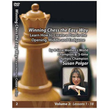 E-DVD WINNING CHESS THE EASY WAY - VOLUME 2 - Learn How to Create a Plan in the Opening, Middlegame and Endgame