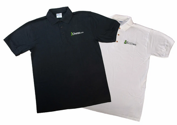 Chess.com Polo Shirt - Available in Black or White