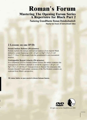ROMAN'S LAB - VOLUME 32 - Mastering The Opening Forum Series - A Repertoire For Black - PART 2