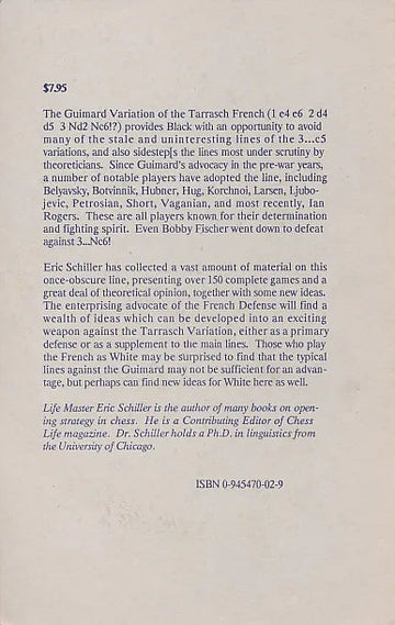 CLEARANCE - Tarrasch French I - Guimard Variation 3...Nc6