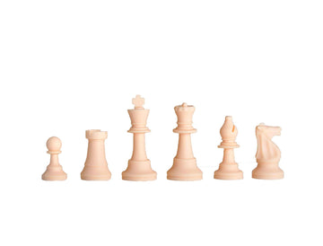Regulation Silicone Tournament Chess Pieces - 3.5