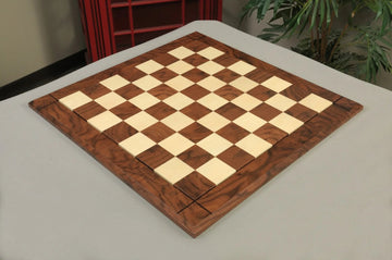 Walnut Burl & Maple Reproduction of the Drueke Chess Board - 2.5" SQUARES