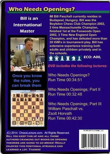 Who Needs Openings? - Chess Lecture - Volume 90