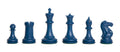 The Fischer Series Plastic Chess Pieces - 3.75