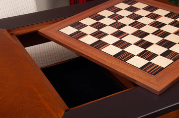 The Camaratta Signature Championship Chess Table - Dark Brown