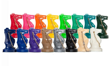 Plastic Chess Pieces Key Chains - Color Knight