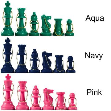 Chess Pieces Keychain Set (17 Pieces)