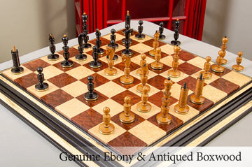 The Camaratta Collection - The Biedermeier Series Luxury Chess Pieces - 4.4