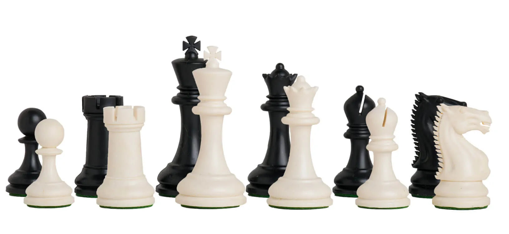 The Zurich Series Plastic Chessmen - 3.875