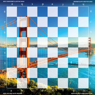 Golden Gate Bridge - Full Color Vinyl Chess Board