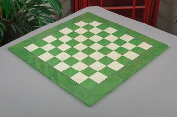 IMPERFECT - 2.25" - GREEN GLOSS - STANDARD Traditional Chessboard