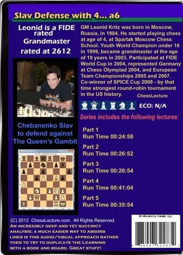 E-DVD Slav Defense with 4... a6 - Chess Lecture - Volume 39