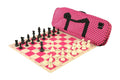 Deluxe Chess Set Combination and Triple Weighted Regulation Pieces | Silicone Chess Board | Deluxe Bag