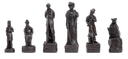 The Sherlock Holmes Chess Pieces - Brown and Natural
