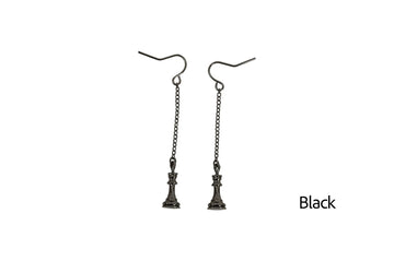 Caissa Collection Chess Pendant Earrings – QUEEN