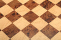 Olmo Burl, Genuine Ebony & Bird's Eye Maple Custom Contemporary II Chess Board