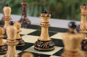 The Burnt Dubrovnik Series Chess Pieces - 3.75
