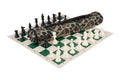 Quiver Chess Set Combination - Single Weighted Regulation Pieces | Vinyl Chess Board | Quiver Bag