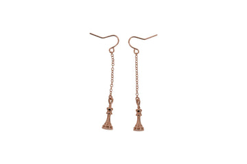Caissa Collection Chess Pendant Earrings – KING