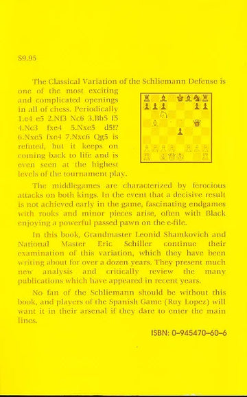 CLEARANCE - Schliemann Defense - Vol. 2 - Classical Variation