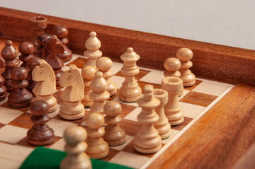 BOOK WOODEN MAGNETIC Travel Chess Set - LARGE